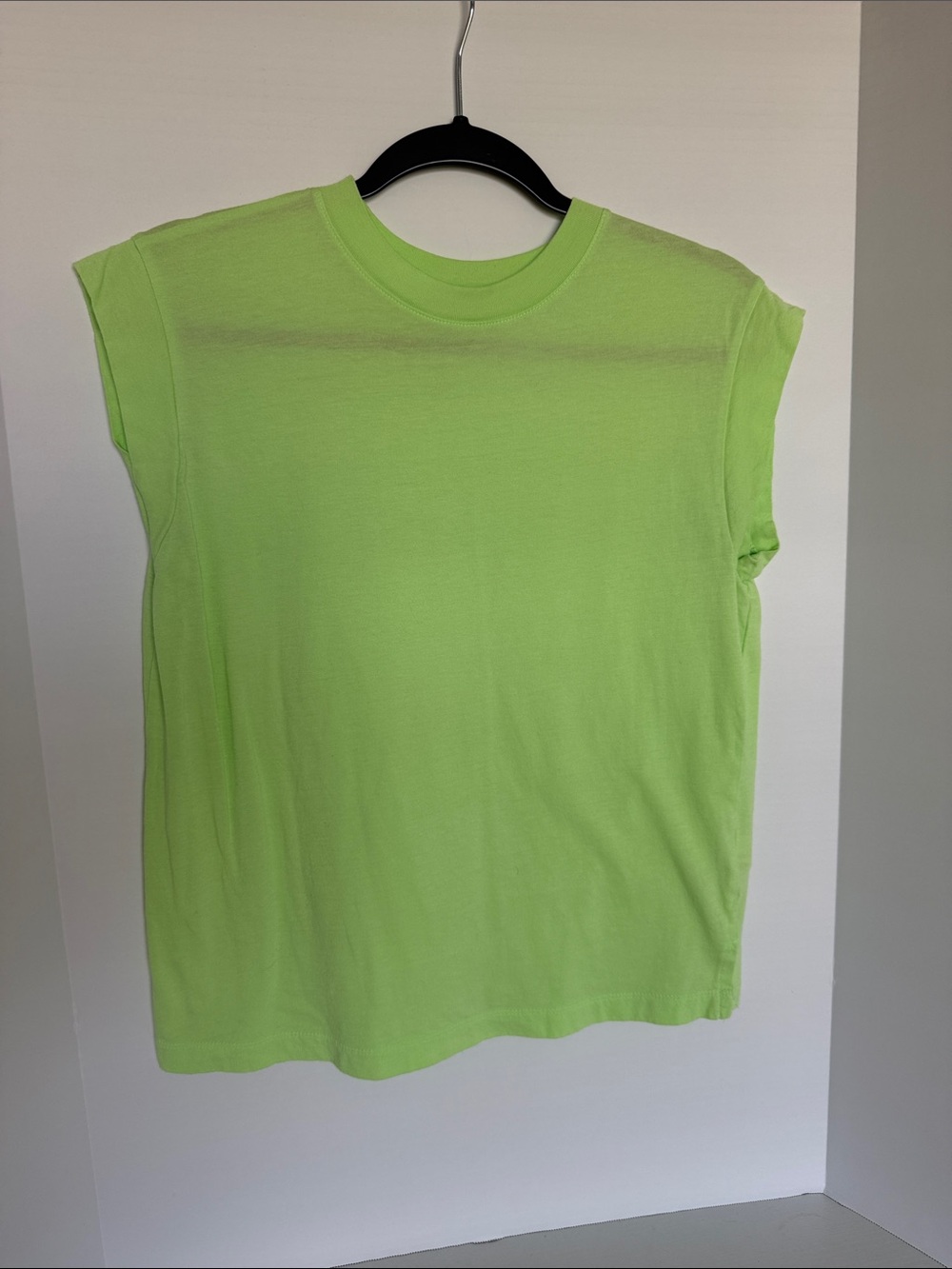 a new day Neon Lime Sleeveless Crewneck Muscle Tee